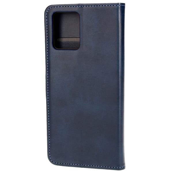 Bizon Case Pocket Flip Cover til Motorola Moto G54 5G / G54 Power, Marineblå