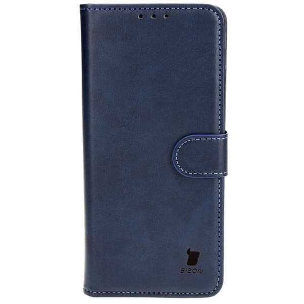 Bizon Case Pocket Flip Cover til Motorola Moto G54 5G / G54 Power, Marineblå