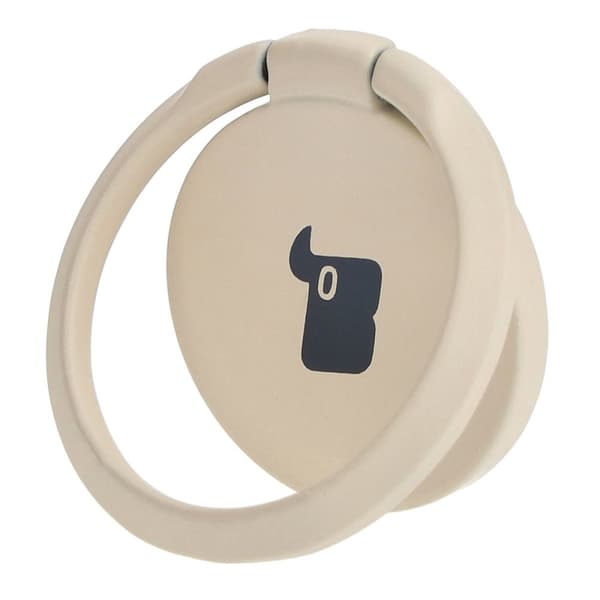 Bizon Accessories Ring Skildpadde Finger Holder Universal, Beige