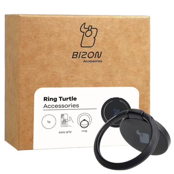 Bizon Accessories Sormuskilpikonnan sormipidike, yleismallin musta