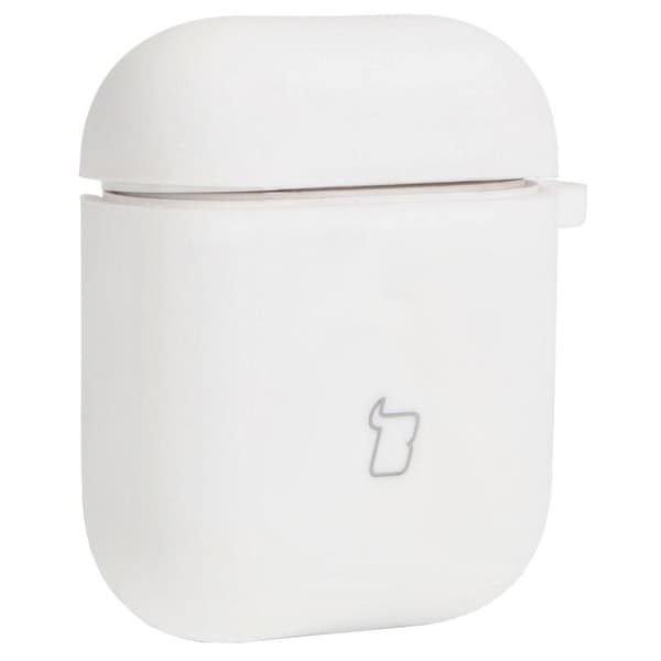 Bizon Kuulokesuojus Silikoni AirPods 1/2 -kuulokkeille, valkoinen