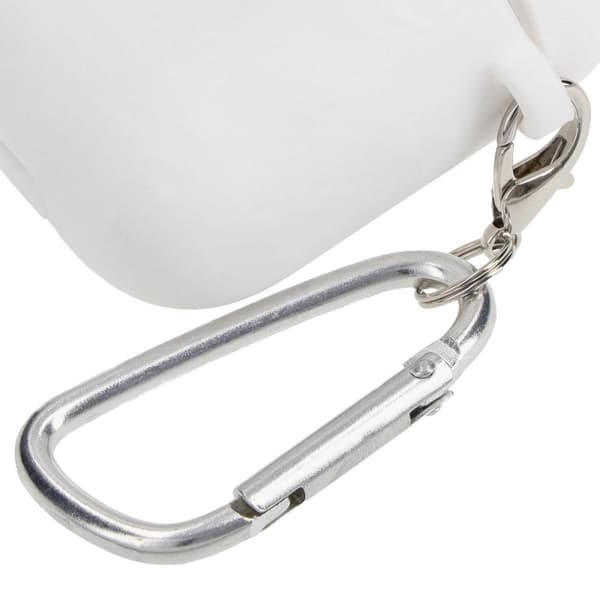 Bizon Kuulokesuojus Silikoni AirPods 1/2 -kuulokkeille, valkoinen
