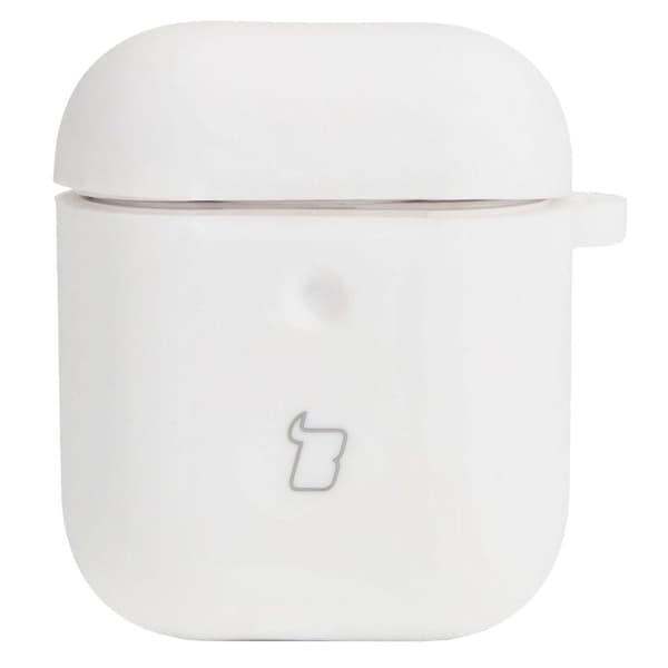 Bizon Kuulokesuojus Silikoni AirPods 1/2 -kuulokkeille, valkoinen