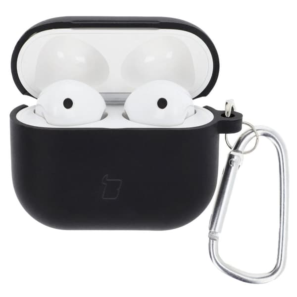Bizon-fodral till hörlurar i silikon för AirPods 3, svart
