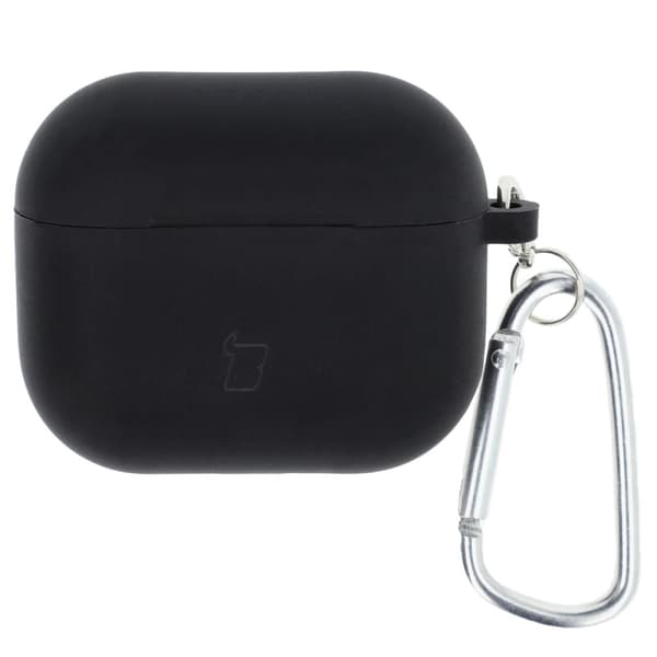 Bizon-fodral till hörlurar i silikon för AirPods 3, svart