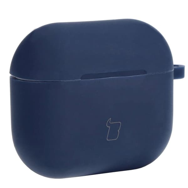 Bizon-fodral till hörlurar i silikon för AirPods 3, marinblå