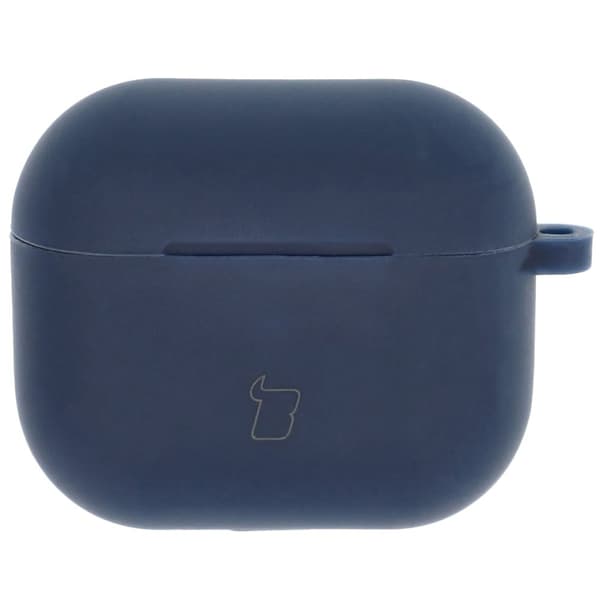 Bizon-fodral till hörlurar i silikon för AirPods 3, marinblå