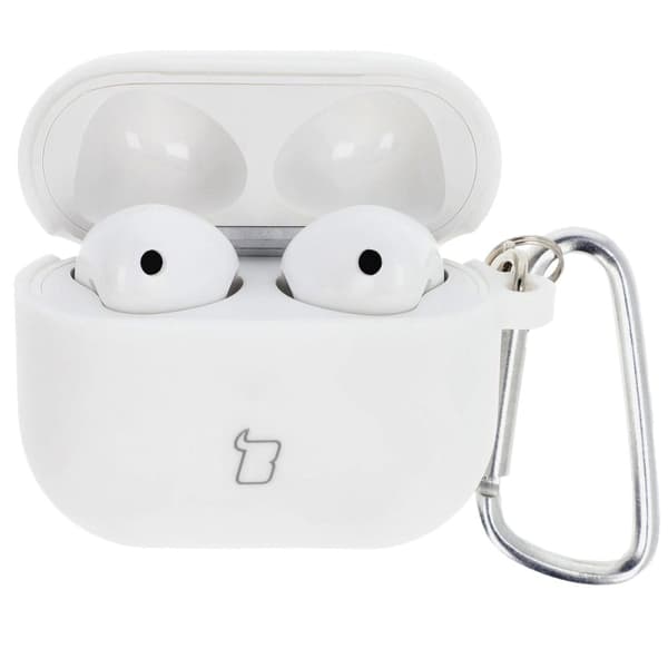 Bizon kuulokesuojus silikonista AirPods 3:lle, valkoinen