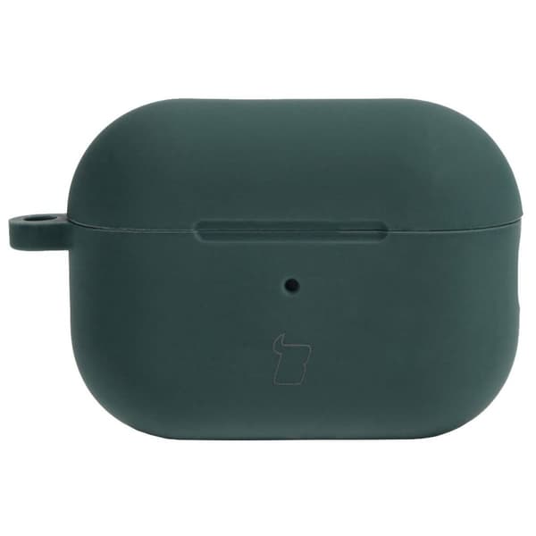 Bizon-skal till hörlurar i silikon för AirPods Pro 2, mörkgrön