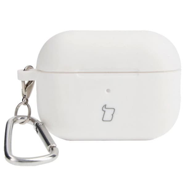 Bizon kuulokesuojus silikonista AirPods Pro 2:lle, valkoinen