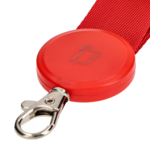 Bizon Accessories -puhelinhihna sudenkorento-hihnalla, punainen