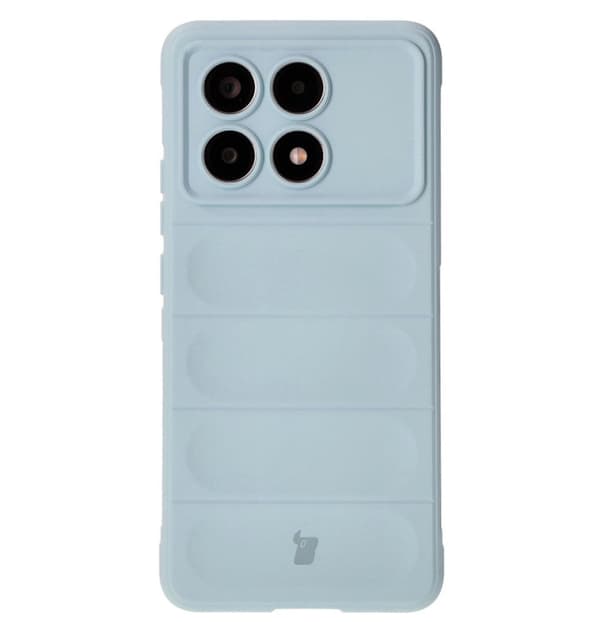 Bizon Case Tur armerat skal för Xiaomi Poco X6 Pro, ljusblå