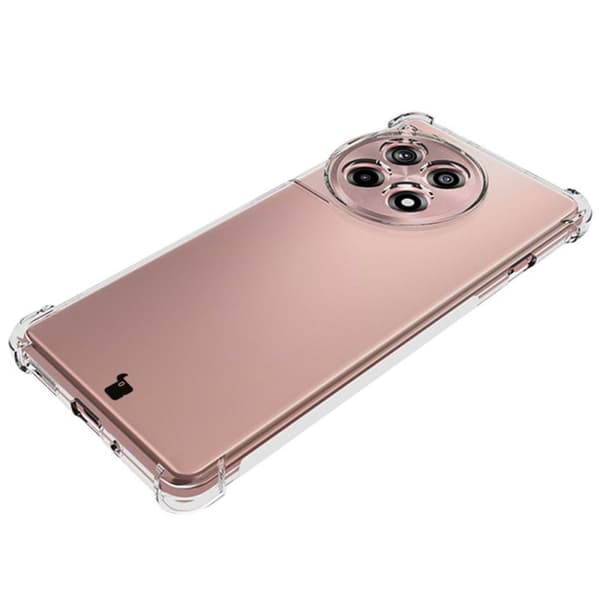 Bizon Case Salpa Fleksibelt Etui til OnePlus 12R, Gennemsigtig