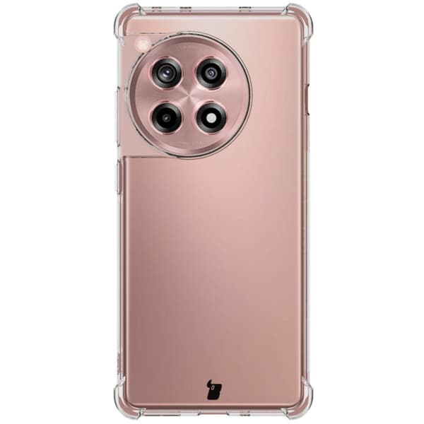 Bizon Case Salpa Fleksibelt Etui til OnePlus 12R, Gennemsigtig