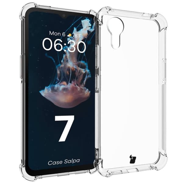 Bizon Case Salpa joustava suojakuori Galaxy Xcover 7:lle, läpinäkyvä
