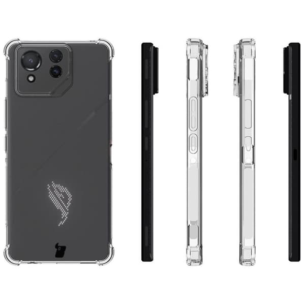 Bizon Case Salpa Fleksibelt Etui til Asus ROG Phone 8 Pro, Gennemsigtig