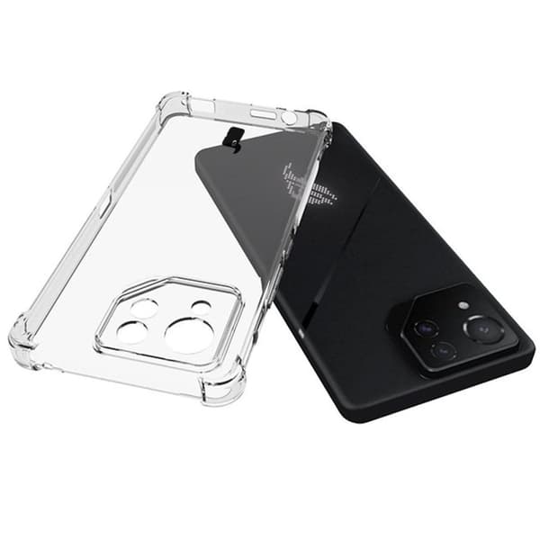 Bizon Case Salpa Fleksibelt Etui til Asus ROG Phone 8 Pro, Gennemsigtig