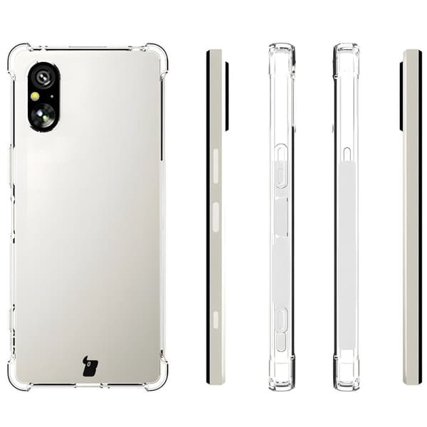 Bizon Case Salpa Flexibelt Skal för Sony Xperia 5 V, Transparent