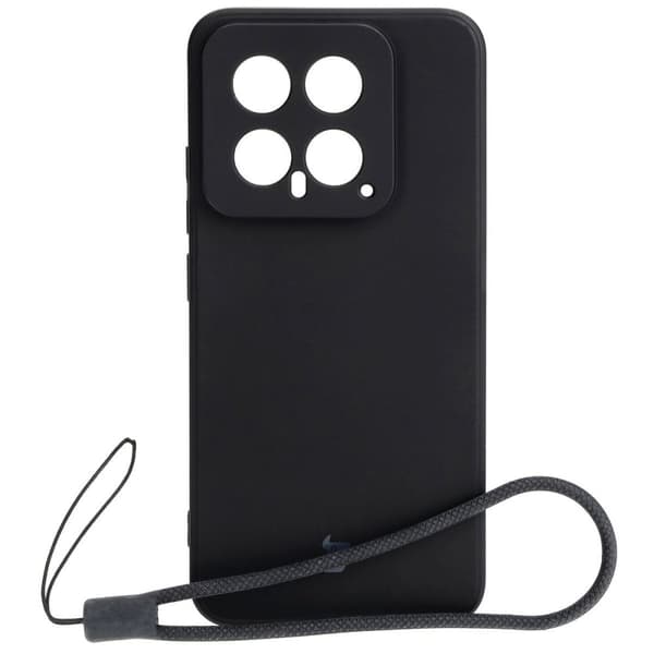 Bizon Silikonskal Sq för Xiaomi 14, svart