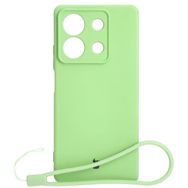 Bizon Silikone Etui Sq til Xiaomi Redmi Note 13 5G, lysegrøn