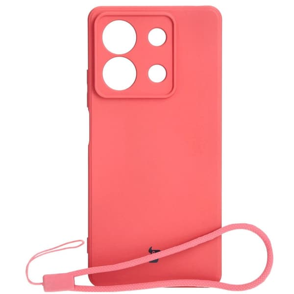 Bizon Silikone Etui Sq til Xiaomi Redmi Note 13 5G, beskidt pink