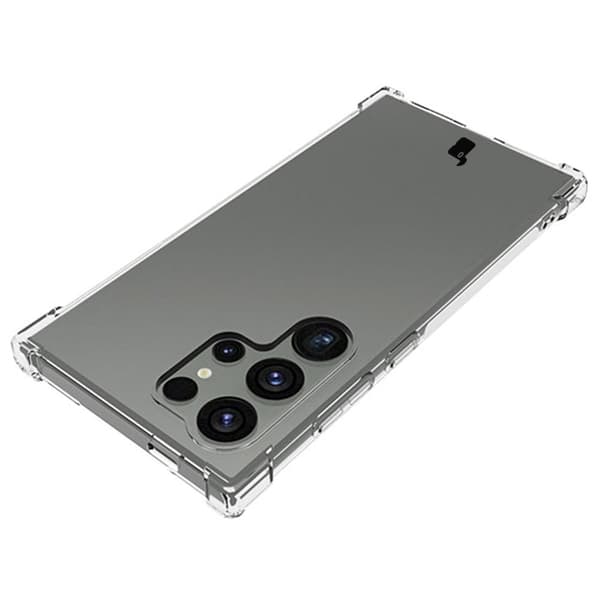 Etui + 2x Bizon-etui Clear Pack glas til Galaxy S24 Ultra, gennemsigtig