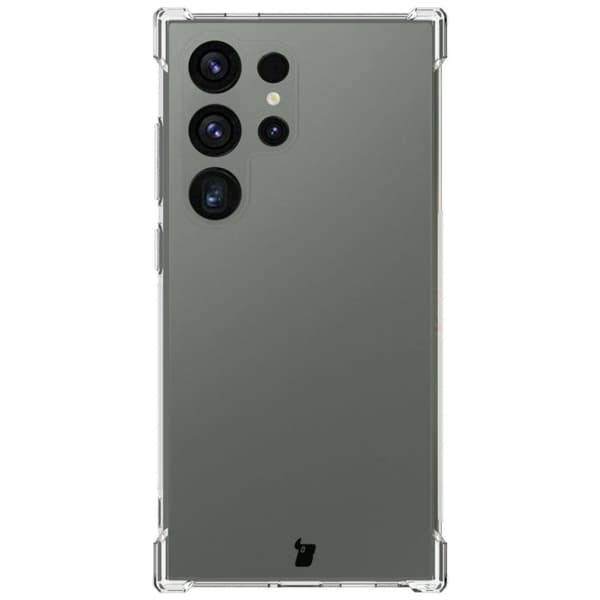 Etui + 2x Bizon-etui Clear Pack glas til Galaxy S24 Ultra, gennemsigtig