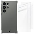 Miniatyrbillede 1 af 6: Etui + 2x Bizon-etui Clear Pack glas til Galaxy S24 Ultra, gennemsigtig