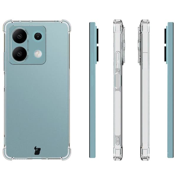 Bizon Case Salpa fleksibelt cover til Xiaomi Redmi Note 13 5G, gennemsigtig
