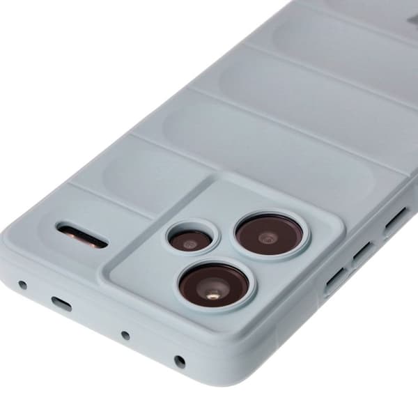 Bizon Case Tur panssaroitu suojakuori Xiaomi Redmi Note 13 Pro+ 5G:lle, vaaleansininen