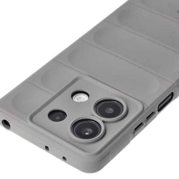 Bizon Case Tur armerat skal för Xiaomi Redmi Note 13 5G, ljusgrå