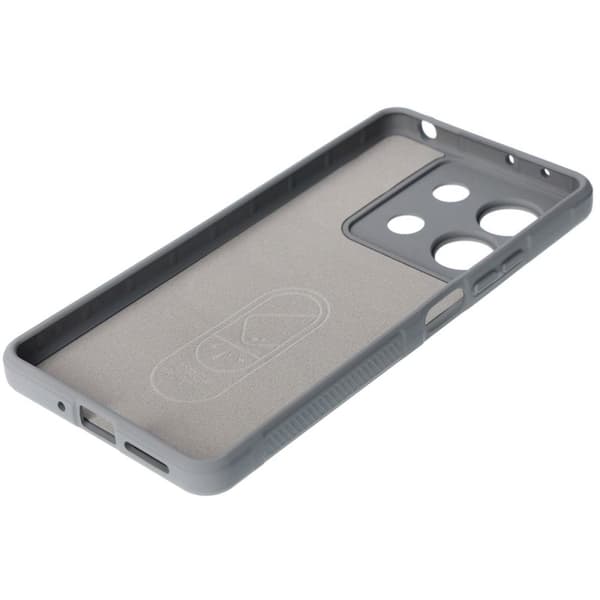 Bizon Case Tur armerat skal för Xiaomi Redmi Note 13 5G, ljusgrå