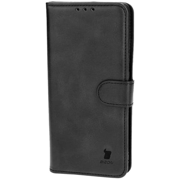 Bizon Case Pocket Flipfodral till OnePlus 12R, Svart