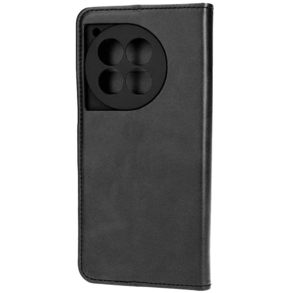 Bizon Case Pocket Flipfodral till OnePlus 12R, Svart