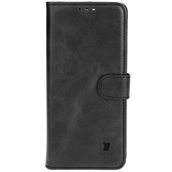 Bizon Case Pocket Flip Cover til Xiaomi Poco M6 Pro 4G / Xiaomi Redmi Note 13 Pro 4G, Sort