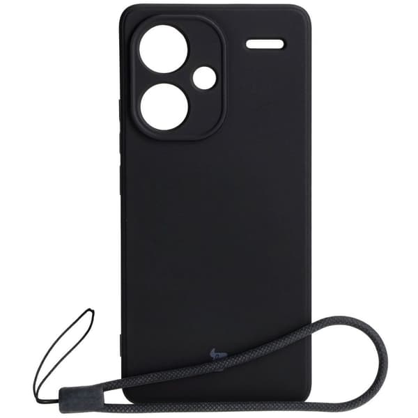 Bizon Silikone Etui Sq til Xiaomi Redmi Note 13 Pro+ 5G, sort