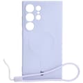Miniatyrbillede 1 af 5: Bizon Case Silikone Magnetisk Sq cover til Galaxy S24 Ultra, lyselilla