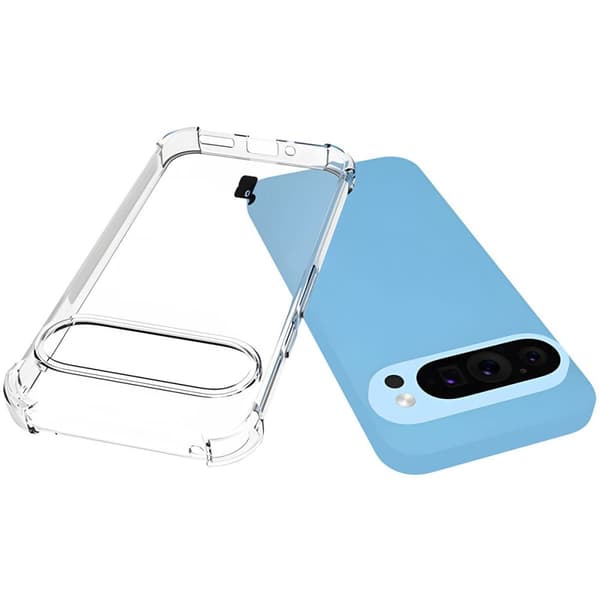Bizon Case Salpa Flexibelt Skal för Google Pixel 9 / 9 Pro, Transparent