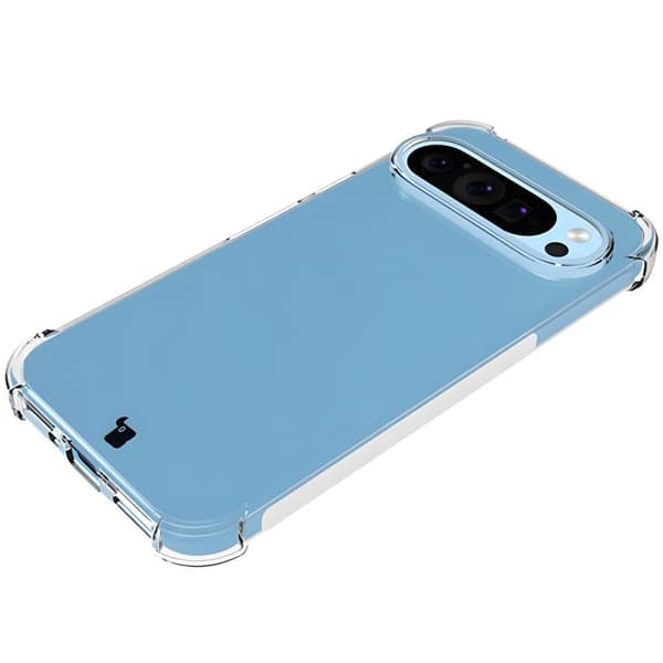 Bizon Case Salpa Flexibelt Skal för Google Pixel 9 / 9 Pro, Transparent