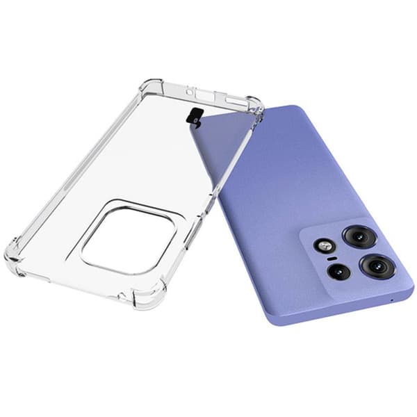 Bizon Case Salpa Flexibelt Skal för Motorola Edge 50 Pro, Transparent