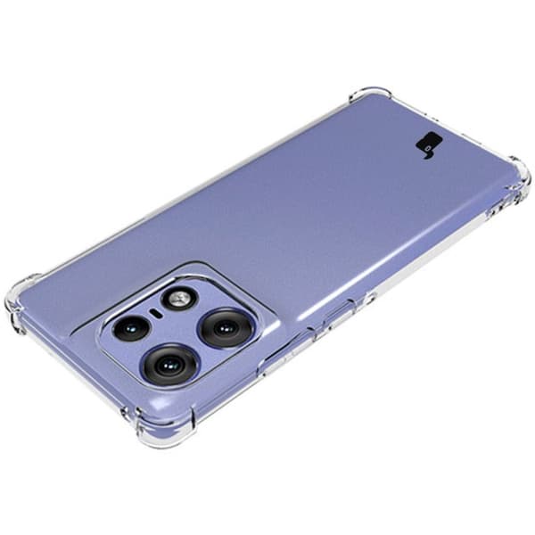 Bizon Case Salpa Flexibelt Skal för Motorola Edge 50 Pro, Transparent
