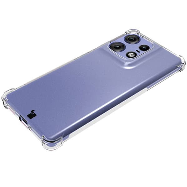 Bizon Case Salpa Flexibelt Skal för Motorola Edge 50 Pro, Transparent