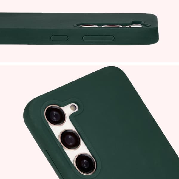 Bizon blødt cover til Galaxy S23, mørkegrøn
