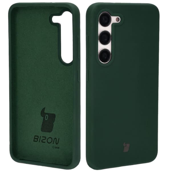 Bizon blødt cover til Galaxy S23, mørkegrøn