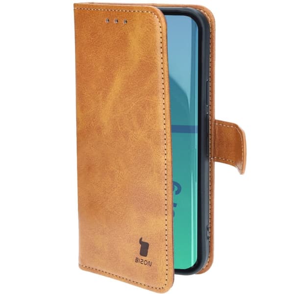 Bizon Case Pocket Flipfodral för Google Pixel 9 / 9 Pro, Brun