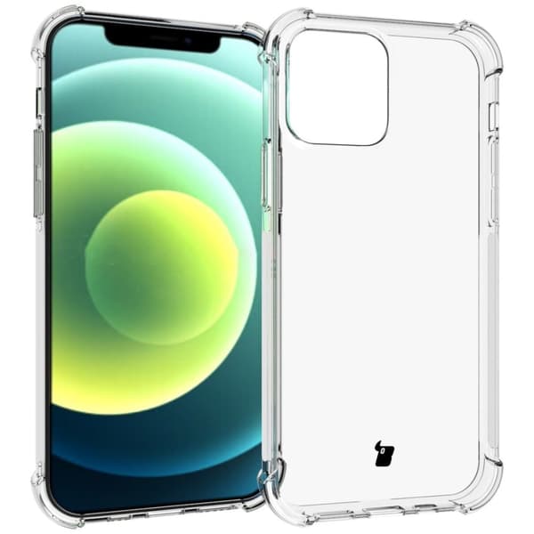 Bizon-kotelo + 2 lasia + linssi, läpinäkyvä iPhone 13 Prolle