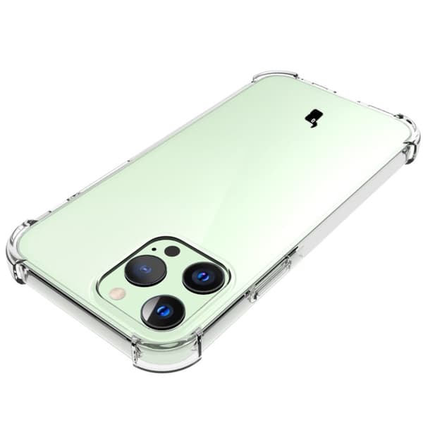 Bizon-kotelo + 2 lasia + linssi, läpinäkyvä iPhone 13 Prolle