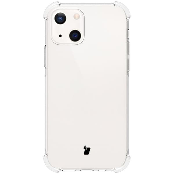 Skal + 2x glas + lins Bizon Case Clear Pack för iPhone 13, transparent