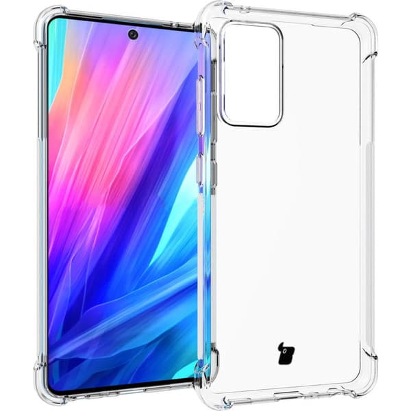 Skal + 2x glas + lins Bizon-skal Clear Pack för Galaxy A52s 5G, A52 5G/4G, transparent