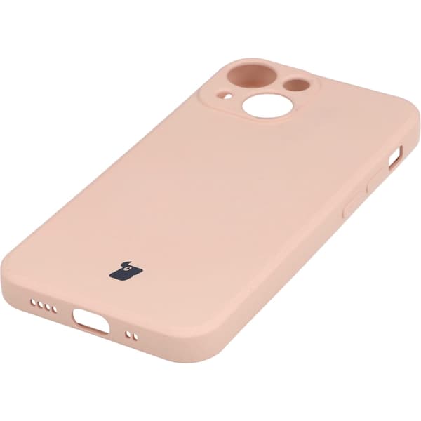 Bizon Silikone Etui til iPhone 13 Mini, Lyserød